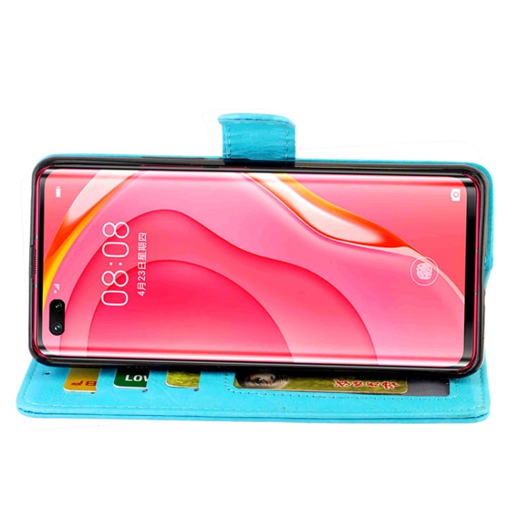 For Huawei Nova 7 Pro Crazy Horse Texture Leather Horizontal Flip Protective Case with Holder & Card Slots & Wallet & Photo Frame