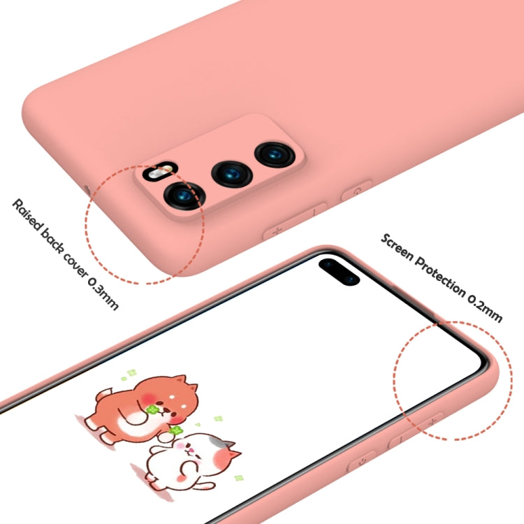 For Huawei P40 Hat-Prince ENKAY ENK-PC0342 2 in 1 Ultra-thin Solid Color TPU Slim Case Soft Cover + 0.26mm 9H 2.5D Tempered Glass Protector Film