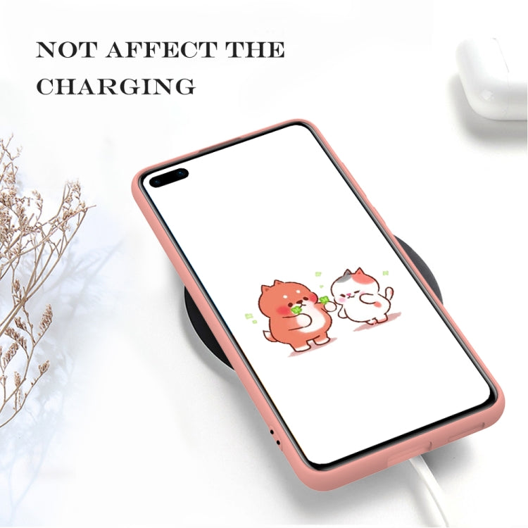 For Huawei P40 Hat-Prince ENKAY ENK-PC0342 2 in 1 Ultra-thin Solid Color TPU Slim Case Soft Cover + 0.26mm 9H 2.5D Tempered Glass Protector Film