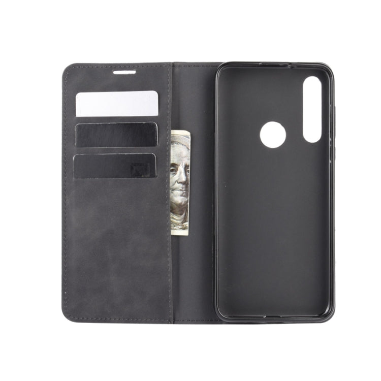 For Motorola Moto G Fast Retro-skin Business Magnetic Suction Leather Case with Holder & Card Slots & Wallet