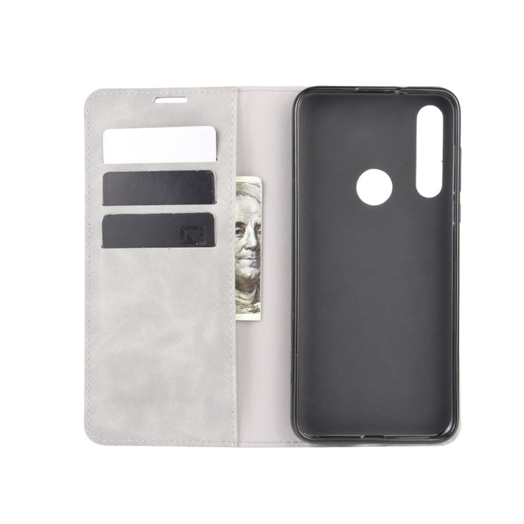 For Motorola Moto G Fast Retro-skin Business Magnetic Suction Leather Case with Holder & Card Slots & Wallet