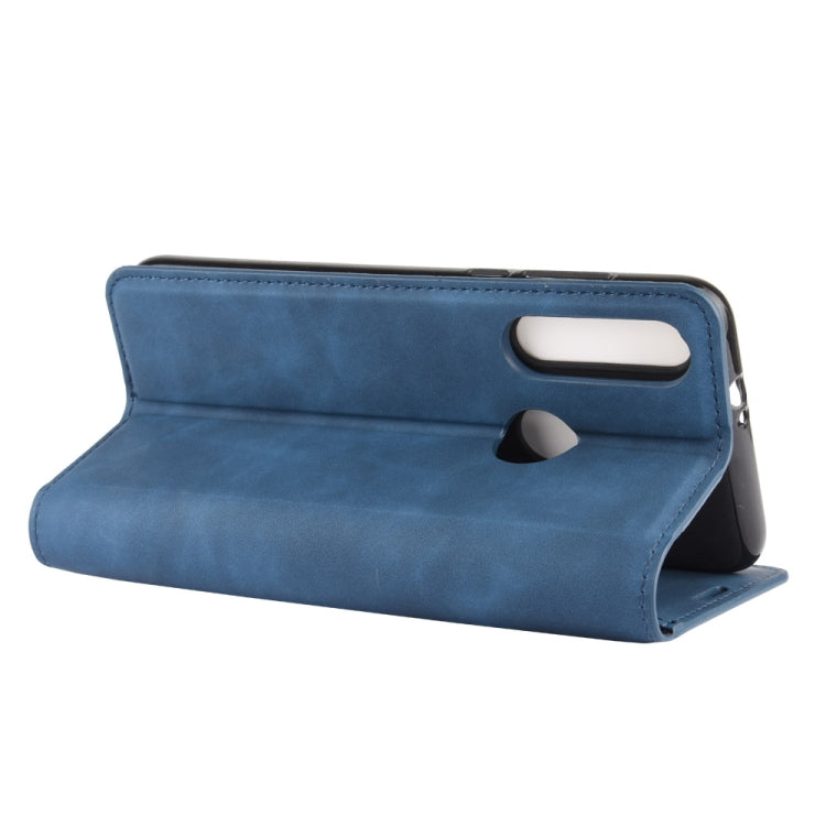 For Motorola Moto G Fast Retro-skin Business Magnetic Suction Leather Case with Holder & Card Slots & Wallet