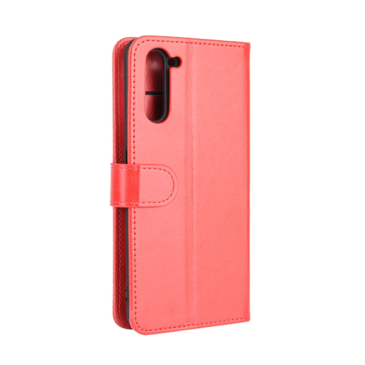 For OPPO Reno 3A (Japanese Version) R64 Texture Single Horizontal Flip Protective Case with Holder & Card Slots & Wallet & Photo Frame