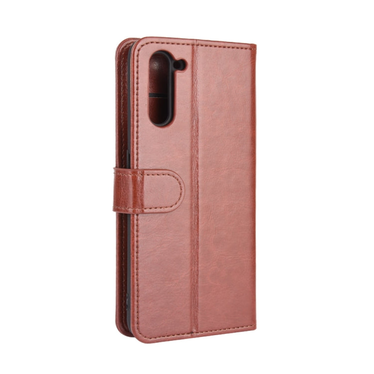 For OPPO Reno 3A (Japanese Version) R64 Texture Single Horizontal Flip Protective Case with Holder & Card Slots & Wallet & Photo Frame
