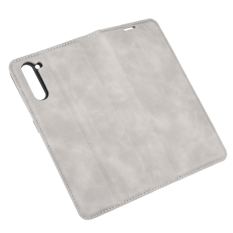 For OPPO Reno 3A (Japanese Version) Retro-skin Business Magnetic Suction Leather Case with Holder & Card Slots & Wallet