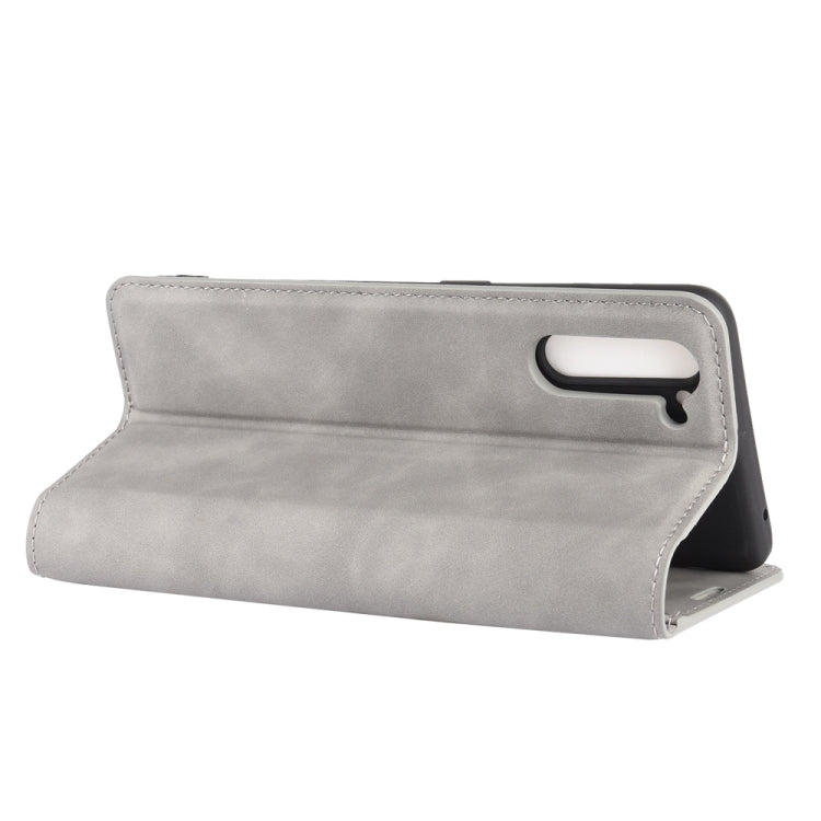 For OPPO Reno 3A (Japanese Version) Retro-skin Business Magnetic Suction Leather Case with Holder & Card Slots & Wallet