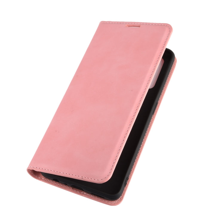 For OPPO Reno 3A (Japanese Version) Retro-skin Business Magnetic Suction Leather Case with Holder & Card Slots & Wallet