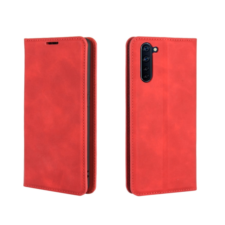 For OPPO Reno 3A (Japanese Version) Retro-skin Business Magnetic Suction Leather Case with Holder & Card Slots & Wallet