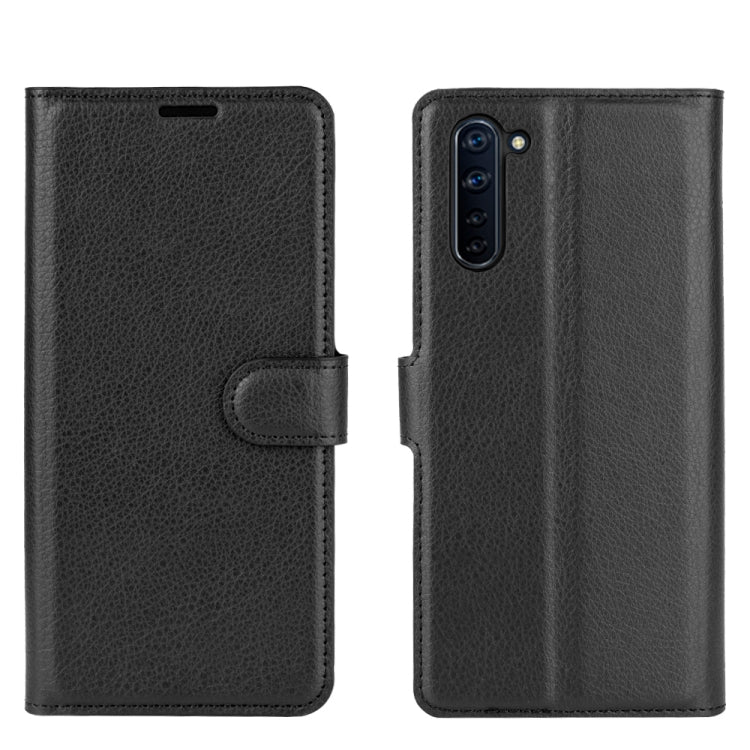 For OPPO Reno 3A (Japanese Version) Litchi Texture Horizontal Flip Protective Case with Holder & Card Slots & Wallet