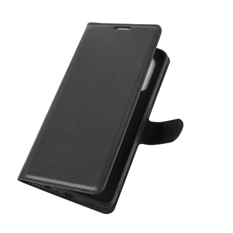 For OPPO Reno 3A (Japanese Version) Litchi Texture Horizontal Flip Protective Case with Holder & Card Slots & Wallet