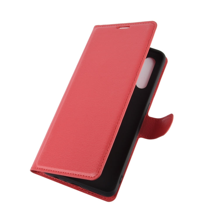 For OPPO Reno 3A (Japanese Version) Litchi Texture Horizontal Flip Protective Case with Holder & Card Slots & Wallet