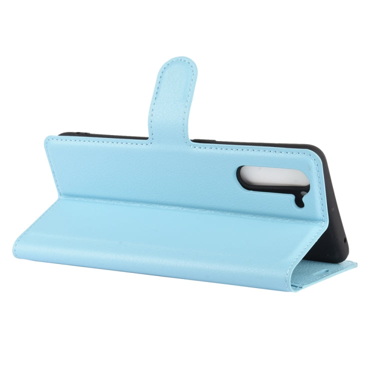 For OPPO Reno 3A (Japanese Version) Litchi Texture Horizontal Flip Protective Case with Holder & Card Slots & Wallet