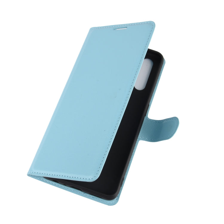 For OPPO Reno 3A (Japanese Version) Litchi Texture Horizontal Flip Protective Case with Holder & Card Slots & Wallet