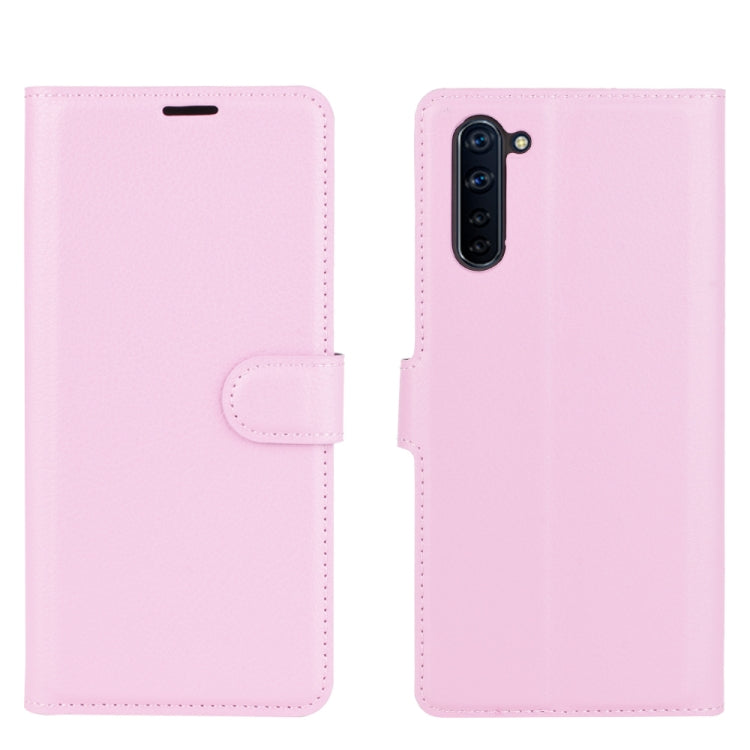 For OPPO Reno 3A (Japanese Version) Litchi Texture Horizontal Flip Protective Case with Holder & Card Slots & Wallet
