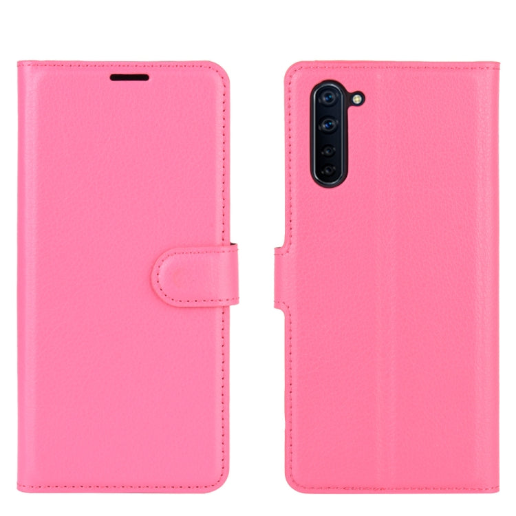 For OPPO Reno 3A (Japanese Version) Litchi Texture Horizontal Flip Protective Case with Holder & Card Slots & Wallet