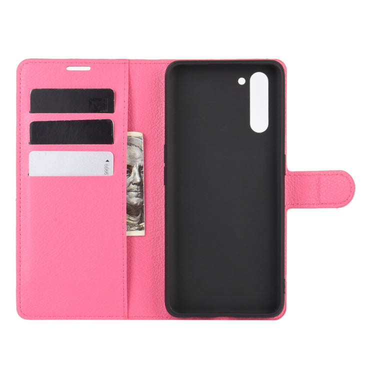 For OPPO Reno 3A (Japanese Version) Litchi Texture Horizontal Flip Protective Case with Holder & Card Slots & Wallet