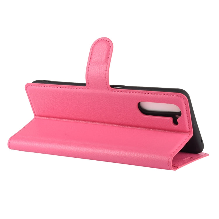 For OPPO Reno 3A (Japanese Version) Litchi Texture Horizontal Flip Protective Case with Holder & Card Slots & Wallet