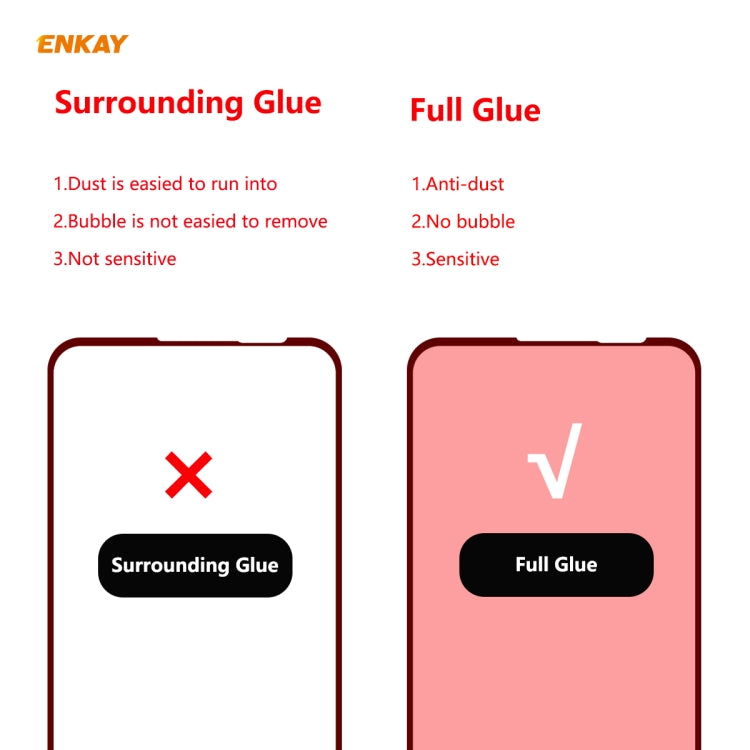 For Huawei P40 Lite ENKAY Hat-Prince Full Glue 0.26mm 9H 2.5D Tempered Glass Full Coverage Film