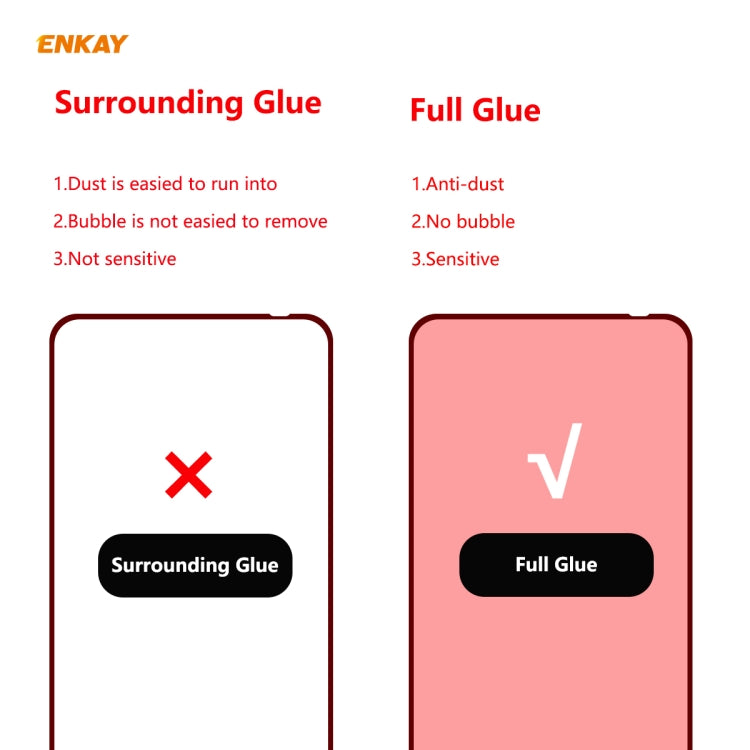 For Huawei Honor X10 5G ENKAY Hat-Prince Full Glue 0.26mm 9H 2.5D Tempered Glass Full Coverage Film