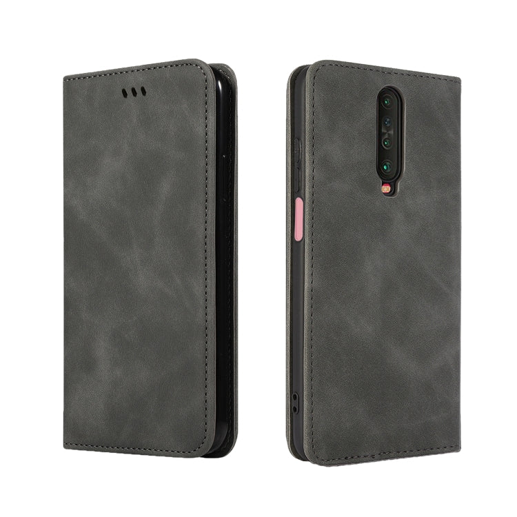 For Redmi K30 & Poco X2 Retro Skin Feel Business Magnetic Horizontal Flip Leather Case