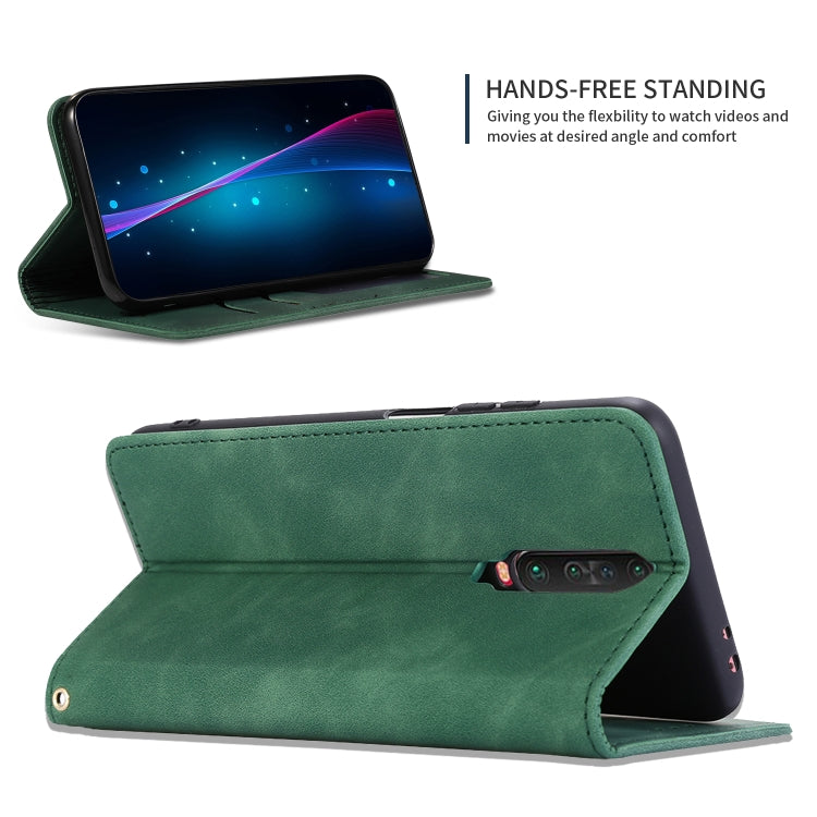 For Redmi K30 & Poco X2 Retro Skin Feel Business Magnetic Horizontal Flip Leather Case