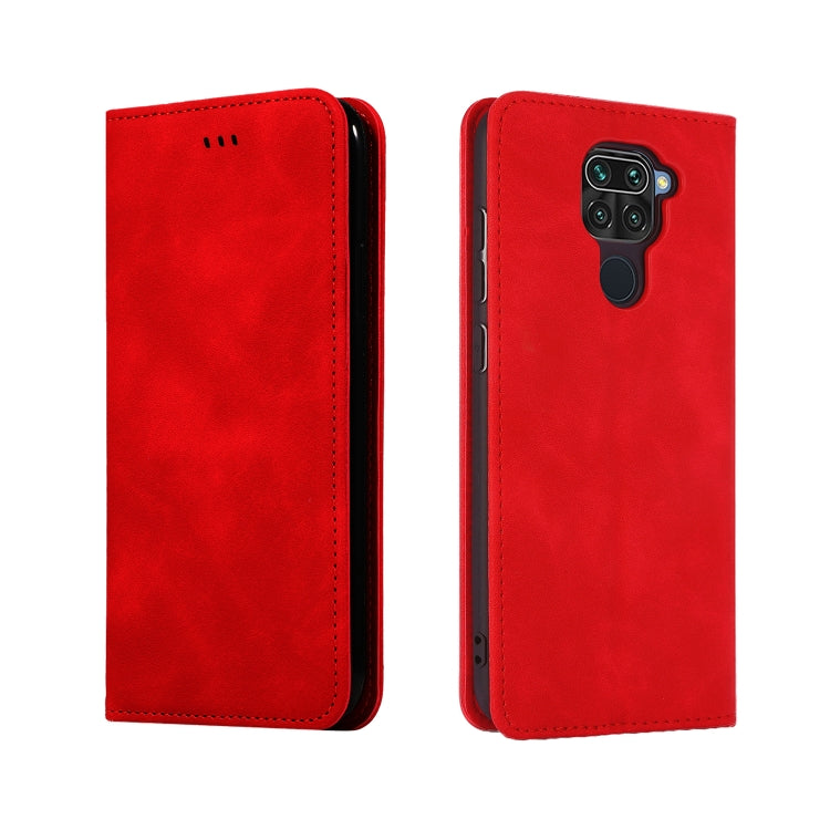 For Redmi Note 9 / Redmi 10X 4G Retro Skin Feel Business Magnetic Horizontal Flip Leather Case