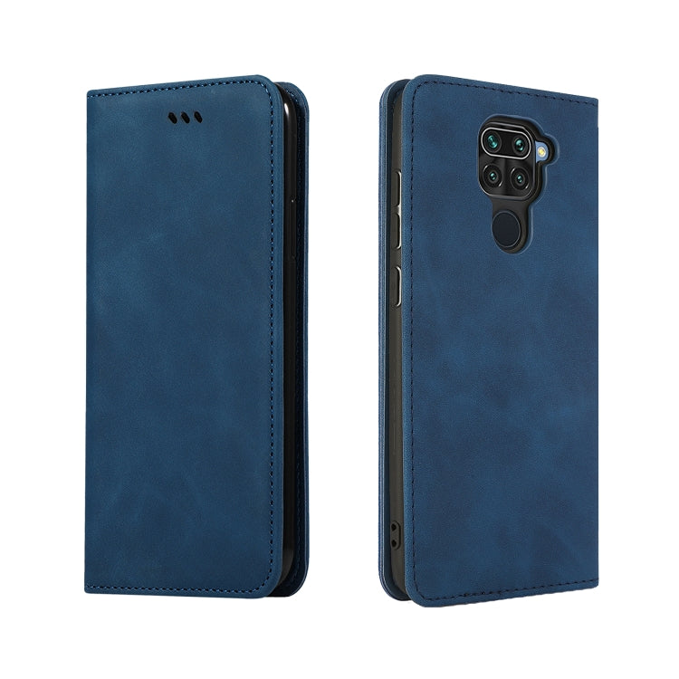 For Redmi Note 9 / Redmi 10X 4G Retro Skin Feel Business Magnetic Horizontal Flip Leather Case