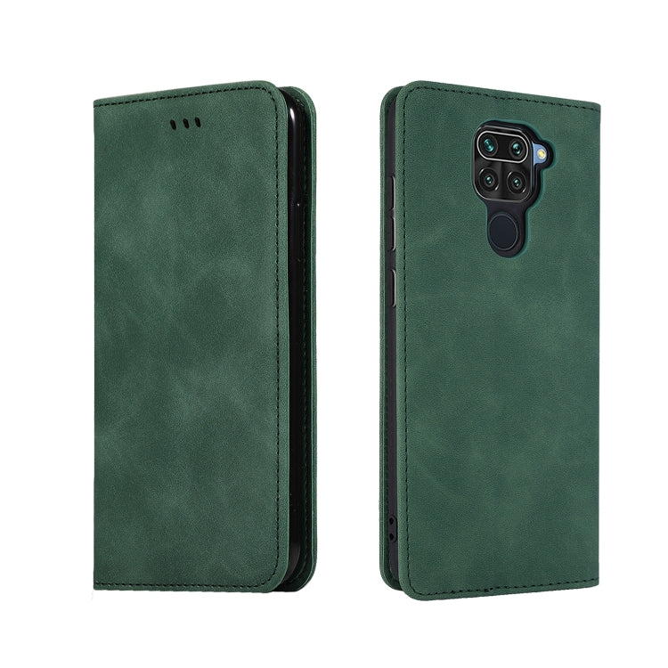 For Redmi Note 9 / Redmi 10X 4G Retro Skin Feel Business Magnetic Horizontal Flip Leather Case