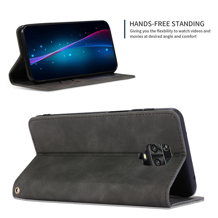 For Redmi Note 9 Pro / Note 9S / Note 9 Pro Max Retro Skin Feel Business Magnetic Horizontal Flip Leather Case