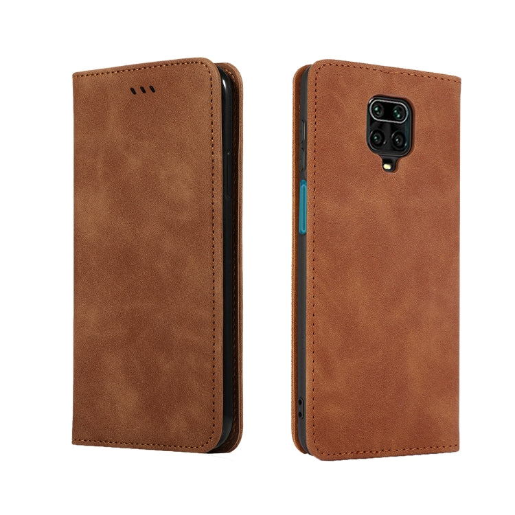 For Redmi Note 9 Pro / Note 9S / Note 9 Pro Max Retro Skin Feel Business Magnetic Horizontal Flip Leather Case