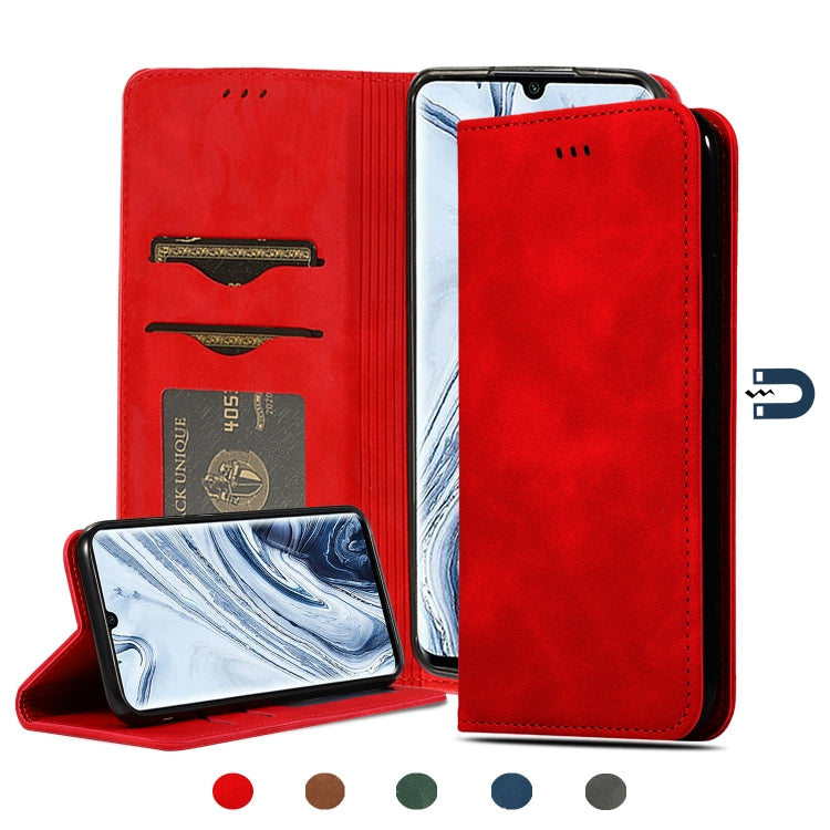 For Xiaomi Mi CC9 Pro / Note 10 / Note 10 Pro Retro Skin Feel Business Magnetic Horizontal Flip Leather Case