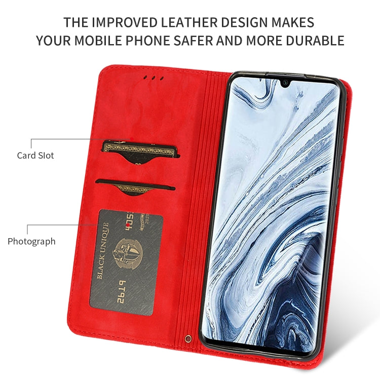 For Xiaomi Mi CC9 Pro / Note 10 / Note 10 Pro Retro Skin Feel Business Magnetic Horizontal Flip Leather Case