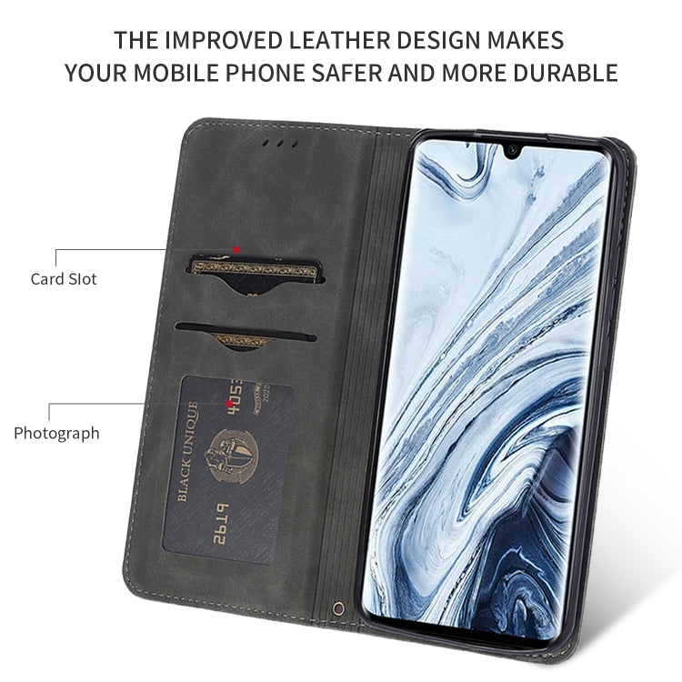 For Xiaomi Mi CC9 Pro / Note 10 / Note 10 Pro Retro Skin Feel Business Magnetic Horizontal Flip Leather Case