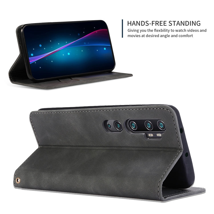 For Xiaomi Mi CC9 Pro / Note 10 / Note 10 Pro Retro Skin Feel Business Magnetic Horizontal Flip Leather Case