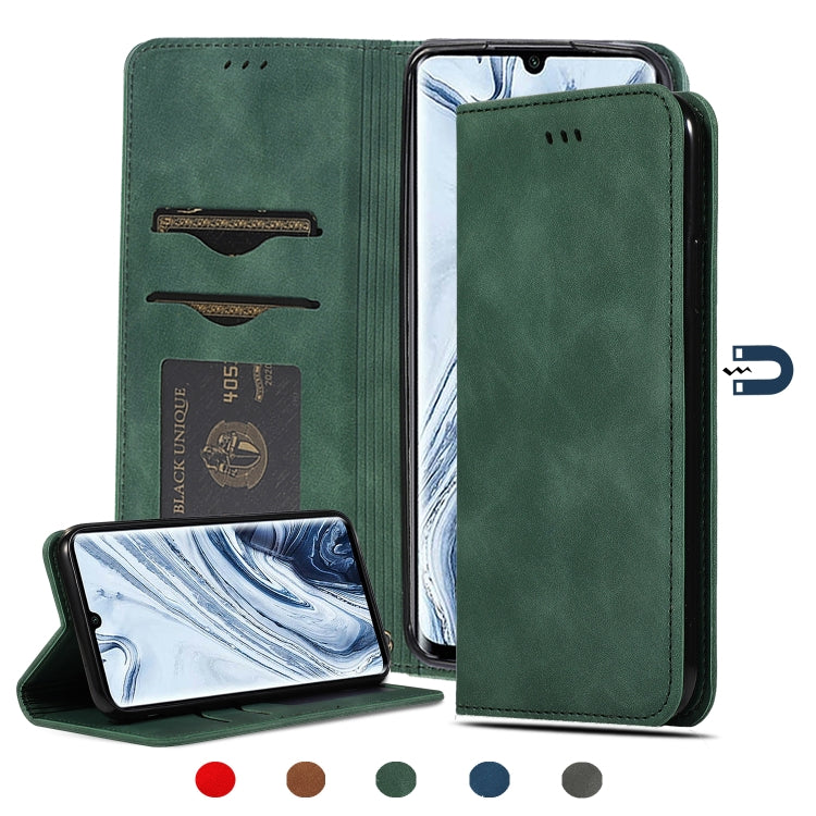 For Xiaomi Mi CC9 Pro / Note 10 / Note 10 Pro Retro Skin Feel Business Magnetic Horizontal Flip Leather Case