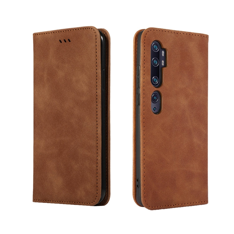 For Xiaomi Mi CC9 Pro / Note 10 / Note 10 Pro Retro Skin Feel Business Magnetic Horizontal Flip Leather Case