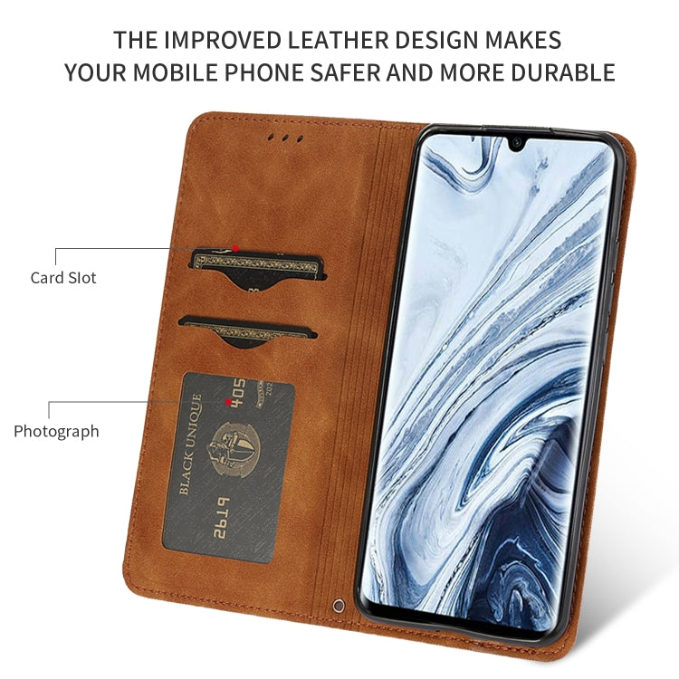 For Xiaomi Mi CC9 Pro / Note 10 / Note 10 Pro Retro Skin Feel Business Magnetic Horizontal Flip Leather Case