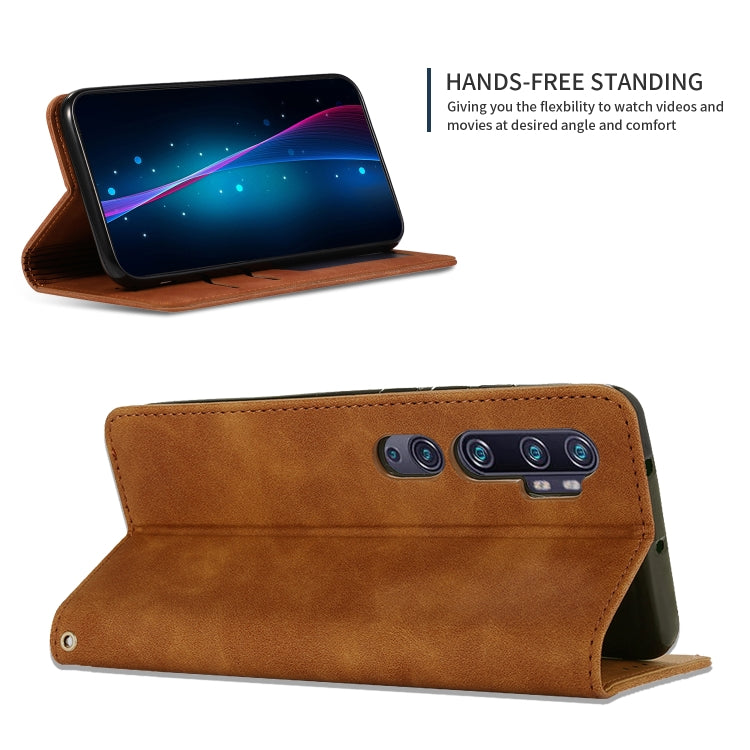 For Xiaomi Mi CC9 Pro / Note 10 / Note 10 Pro Retro Skin Feel Business Magnetic Horizontal Flip Leather Case