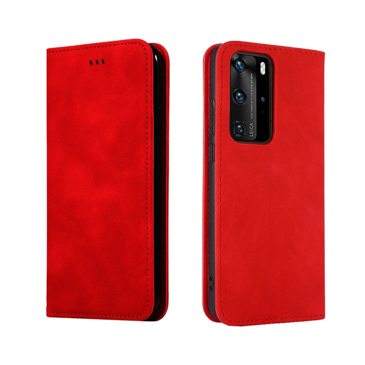 For Huawei P40 Pro Retro Skin Feel Business Magnetic Horizontal Flip Leather Case
