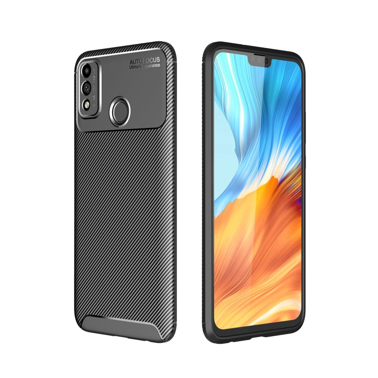 For Huawei Honor 9X Lite Carbon Fiber Texture Shockproof TPU Case