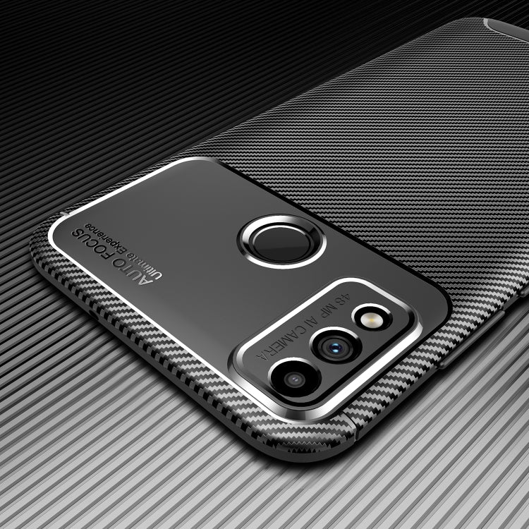 For Huawei Honor 9X Lite Carbon Fiber Texture Shockproof TPU Case
