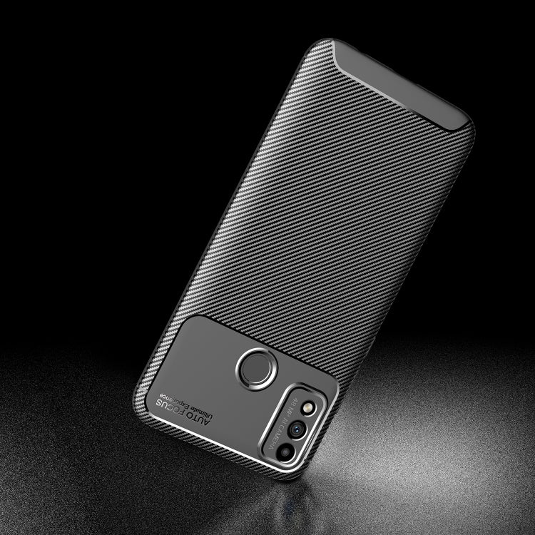 For Huawei Honor 9X Lite Carbon Fiber Texture Shockproof TPU Case