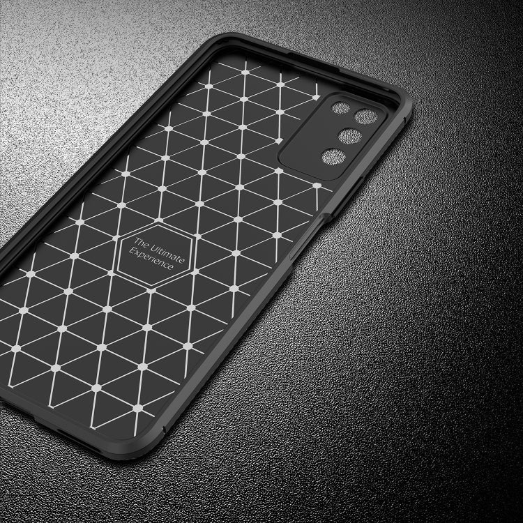 For Huawei Honor 30 Lite Carbon Fiber Texture Shockproof TPU Case