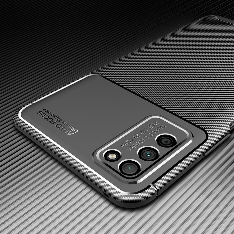 For Huawei Honor 30 Lite Carbon Fiber Texture Shockproof TPU Case