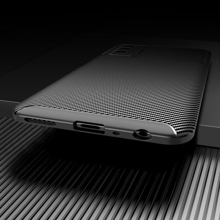 For Huawei Honor 30 Lite Carbon Fiber Texture Shockproof TPU Case