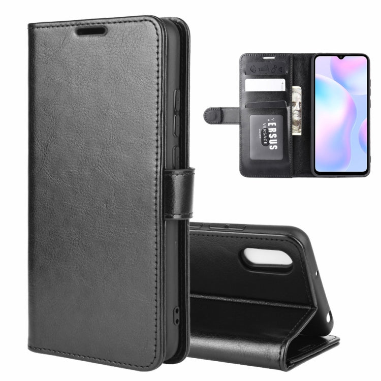 For Xiaomi Redmi 9A R64 Texture Single Horizontal Flip Protective Case with Holder & Card Slots & Wallet& Photo Frame