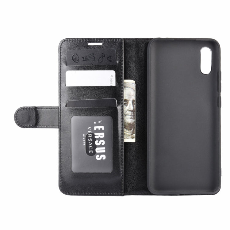 For Xiaomi Redmi 9A R64 Texture Single Horizontal Flip Protective Case with Holder & Card Slots & Wallet& Photo Frame