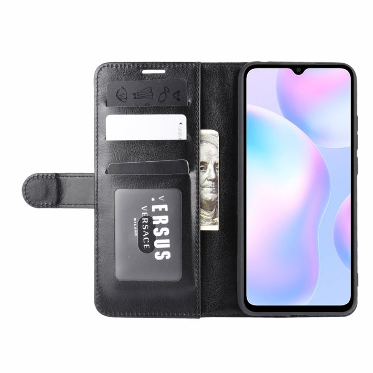 For Xiaomi Redmi 9A R64 Texture Single Horizontal Flip Protective Case with Holder & Card Slots & Wallet& Photo Frame