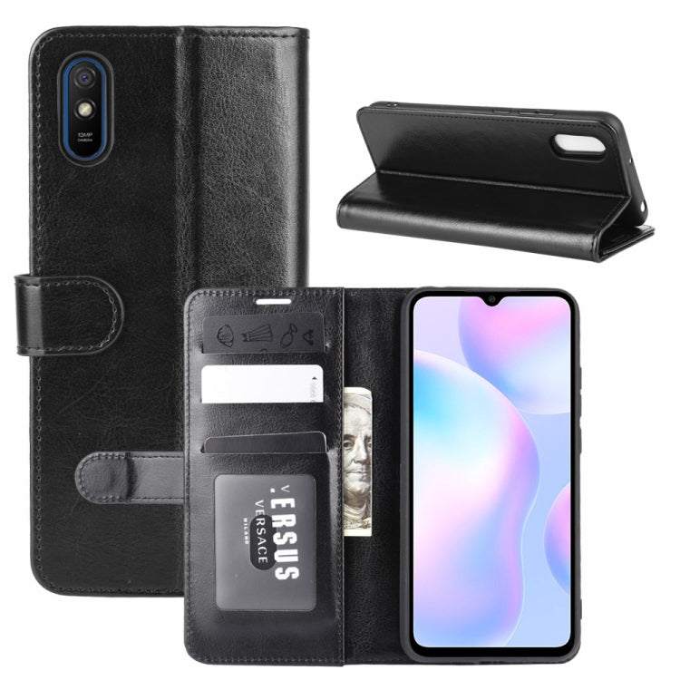 For Xiaomi Redmi 9A R64 Texture Single Horizontal Flip Protective Case with Holder & Card Slots & Wallet& Photo Frame