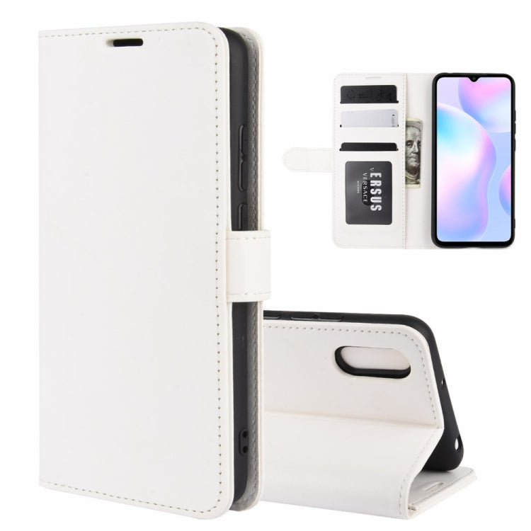 For Xiaomi Redmi 9A R64 Texture Single Horizontal Flip Protective Case with Holder & Card Slots & Wallet& Photo Frame